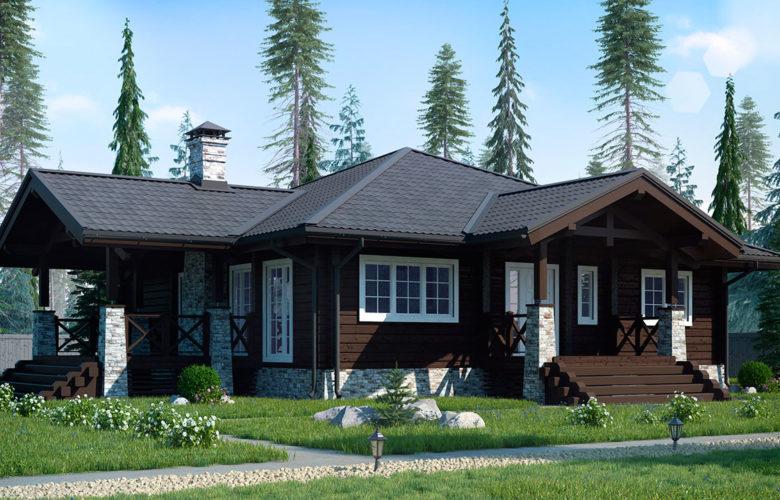 Дома шале - проекты домов в стиле шале из клееного бруса, цены на сайте Holz House
